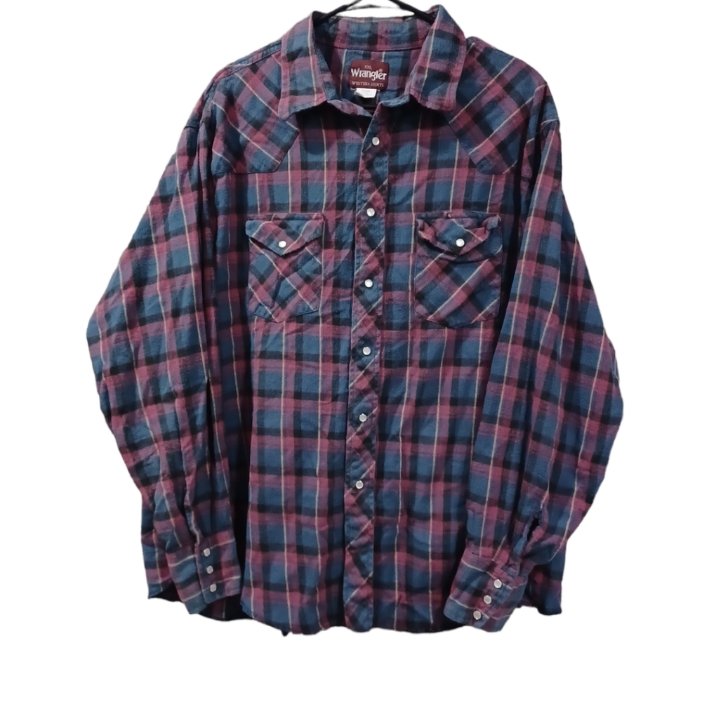 Wrangle Pearl Snap Flannel